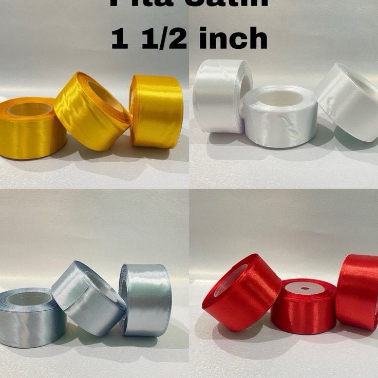 

SPECIAL PITA SATIN 1 12 INCH 4 CM 1 ROLL 18 METER PITA SATEEN PITA HADIAH