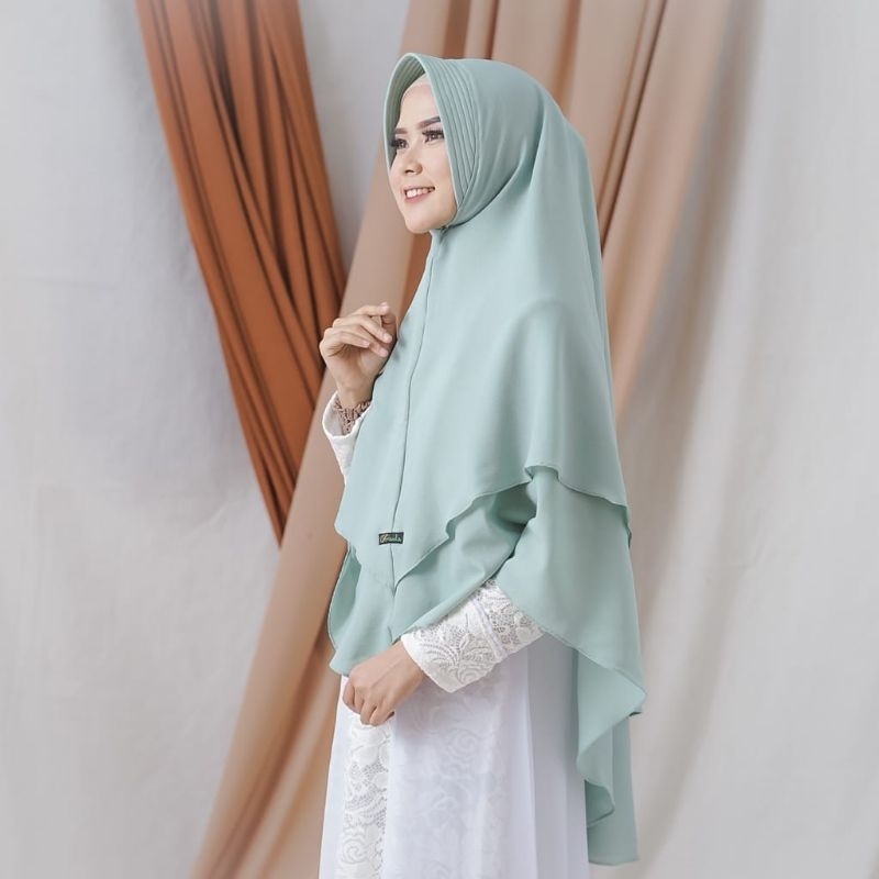 Jilbab Instan Syar'i Pet Antem 2 Layer Ceruti Babydoll
