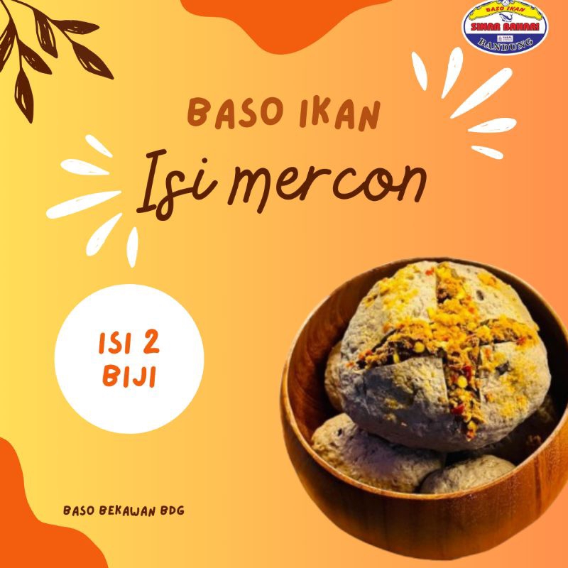 

Bakso Ikan bekawan sinar bahari jumbo isi merecon isi 2 - kemasan vacum - baso pedas lada - bakso merecon bandung - bakso jumbo merecon - Bakso ikan isi merecon 80g