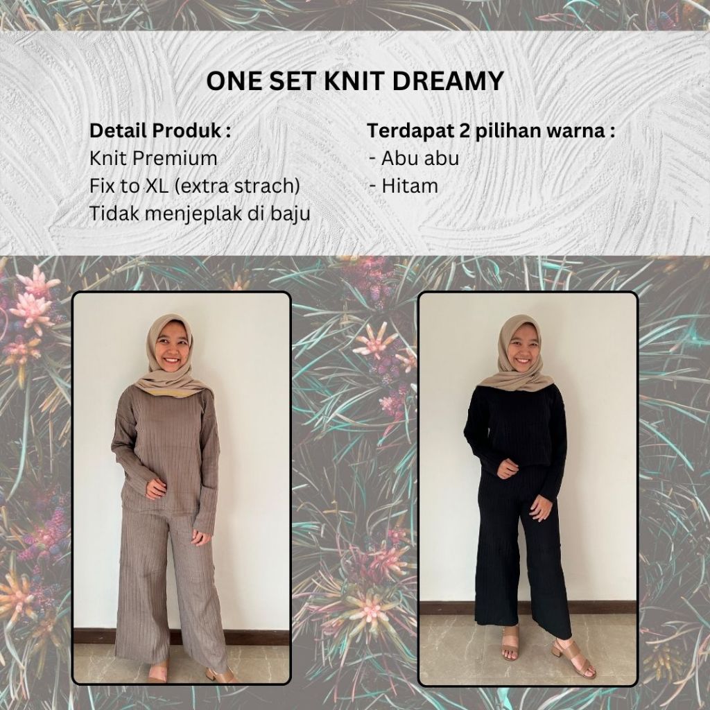 BAJU ONE SET RAJUT | ONE SET KNIT | LOOSE ONE SET KNIT