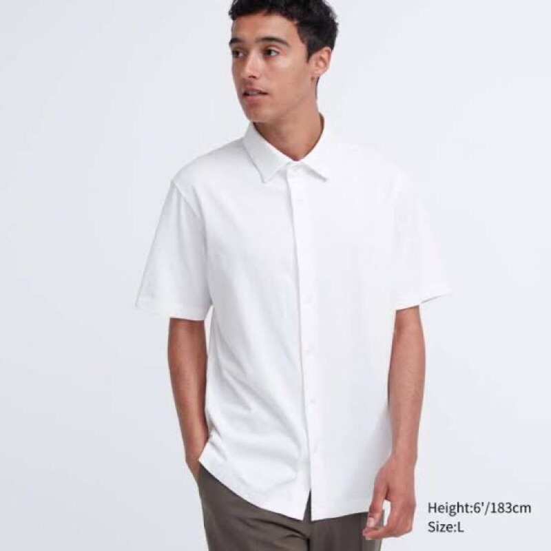 Kemeja uniqlo airism putih