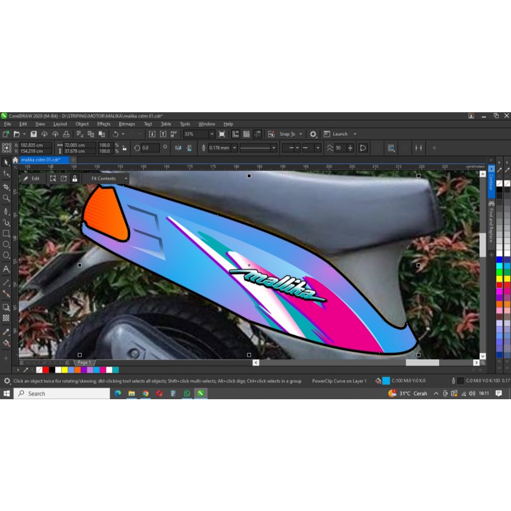 Decal/Sticker/Striping/Livery MALIKA HERO PUNCH CSTM 01