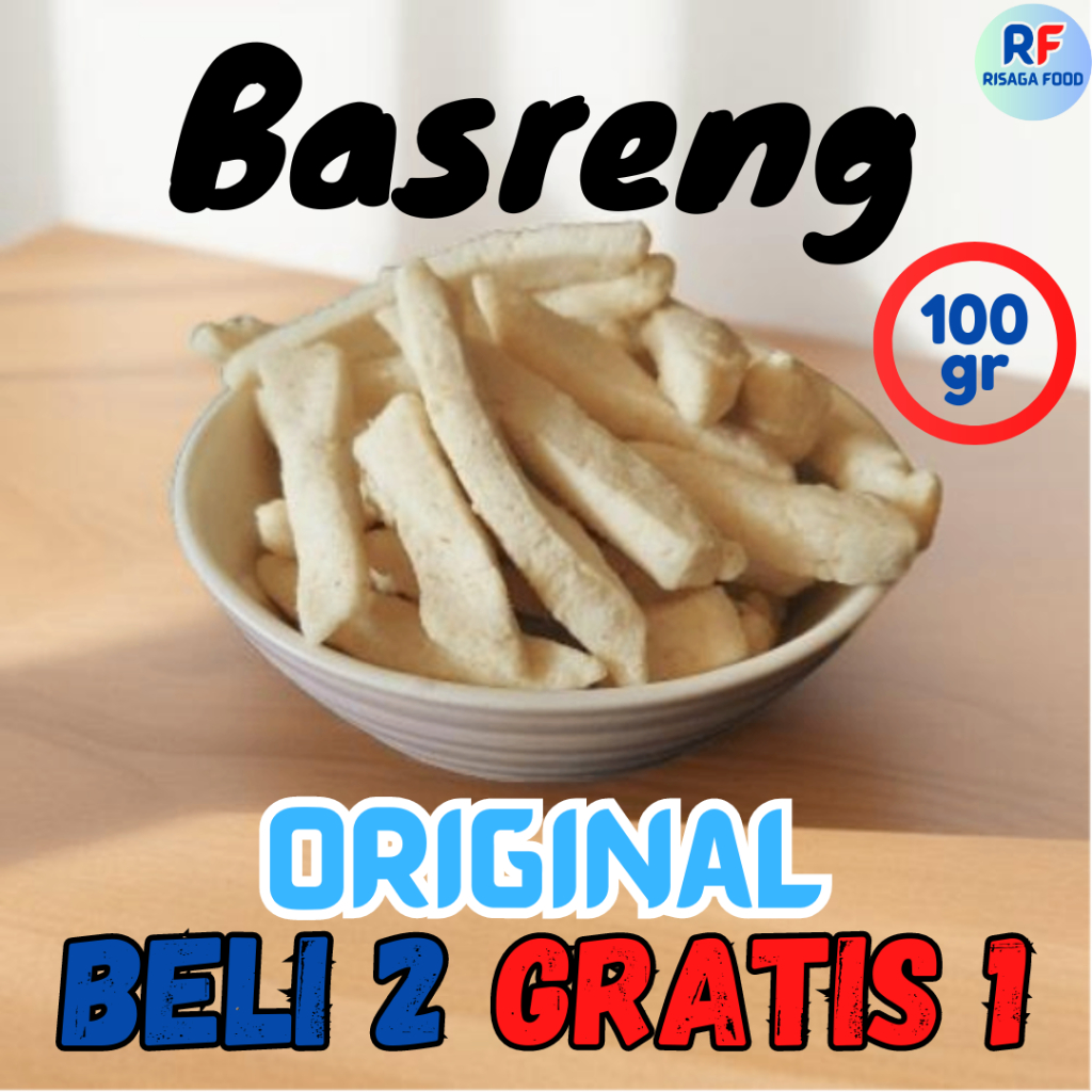 

Risaga Food - Basreng Original 100 gram Promo Beli 2 Gratis 1