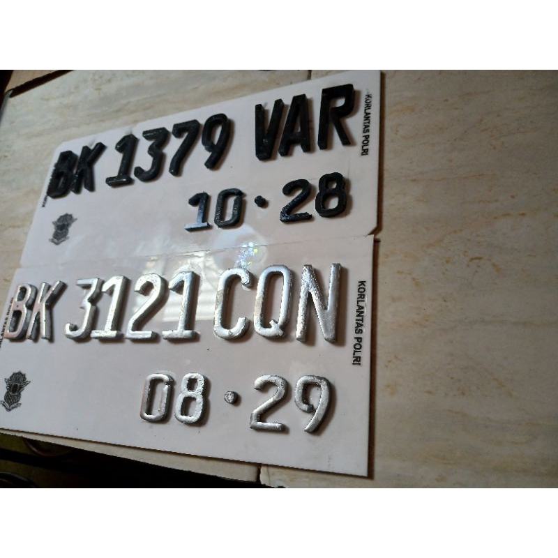 PLAT NOMOR MOTOR TIMBUL