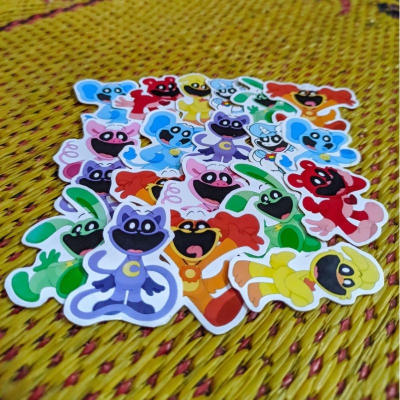 

Stiker poppy playtime smiling critters isi 60pcs