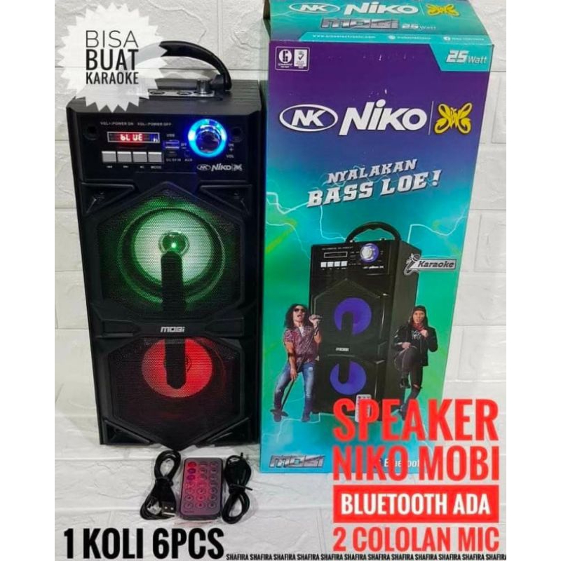 ✅ Speaker Bluetooth Niko Mobi (Bisa Karaoke)