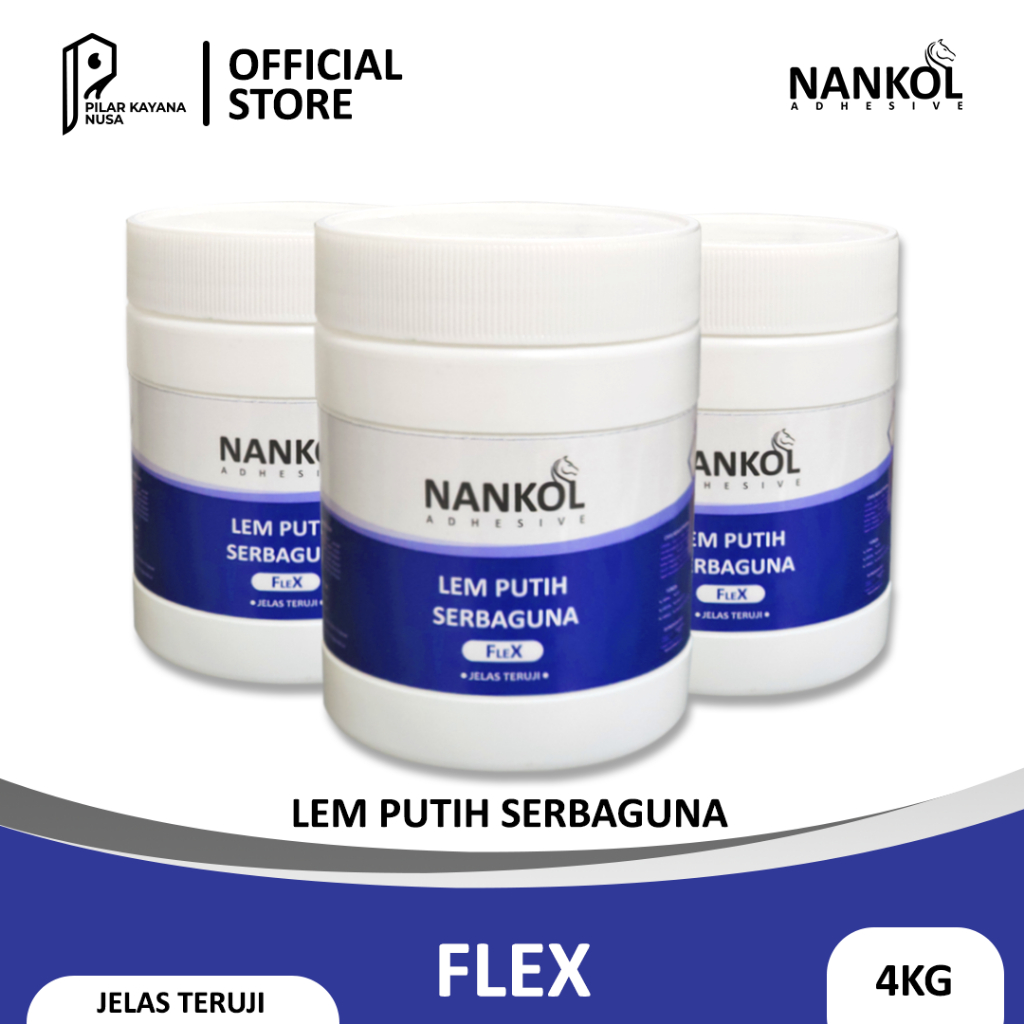 

Lem Putih Serbaguna PVAc Nankol Flex - 500Gr