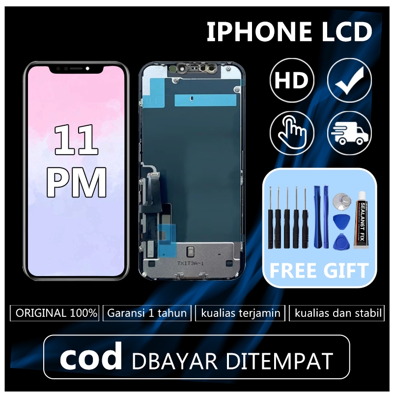 LIVE 100% [ORIGINAL] LCD IPHONE 11 PRO MAX FULLSET TOUCHSCREEN GARANSI RESMI