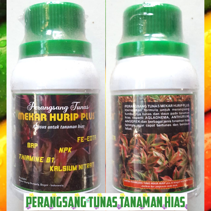 Pupuk Perangsang Tunas Mekar Hurip Plus 100 ml Tanaman Hias, Anggek, Aglonema, Anthurium