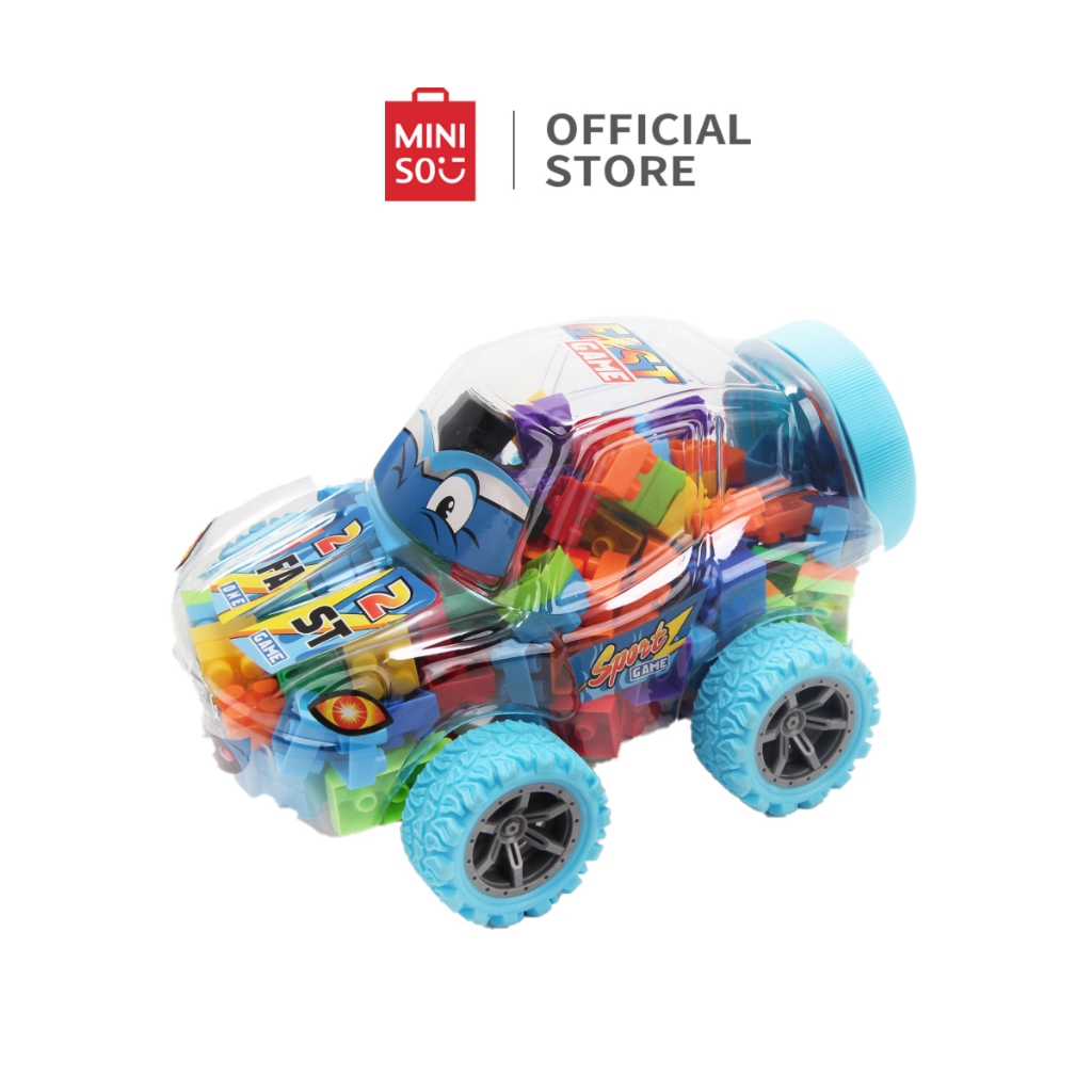Miniso Blok Bangunan Besar Mobil Sport Pemodelan Big Building Blocks Membangun Teka-teki Model Dapat