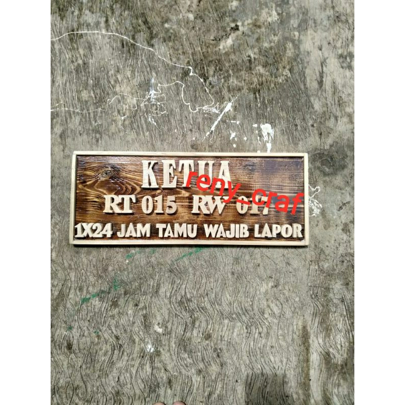 Papan Nama Ketua RT RW Papan Nama Alamat Rumah Papan Nama Kayu Gantungan Papan Nama