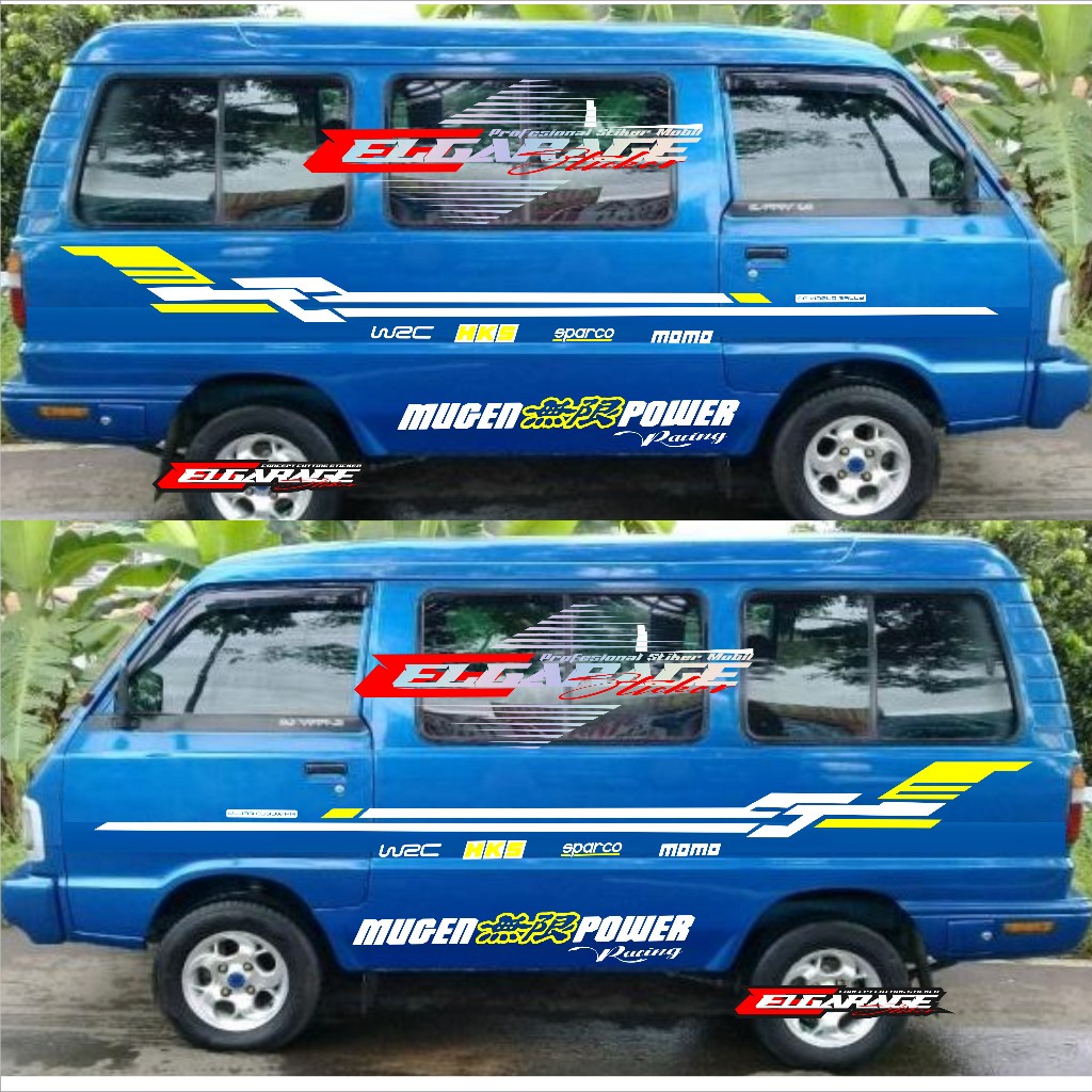 Stiker mobil suzuki carry stiker list body samping mobil carry stiker list mugen power terbaru
