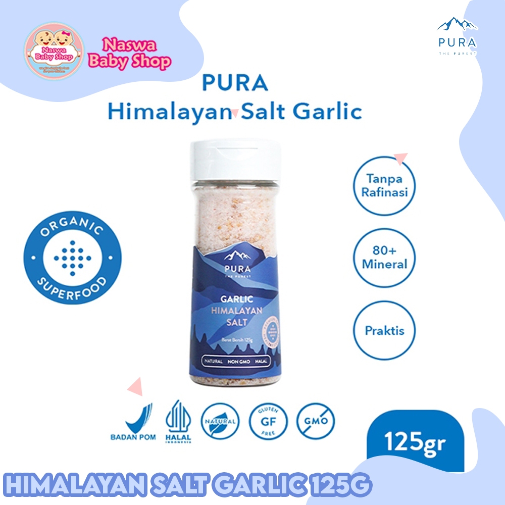 

Pura Himalayan Salt Garlic Garam Himalaya 125g