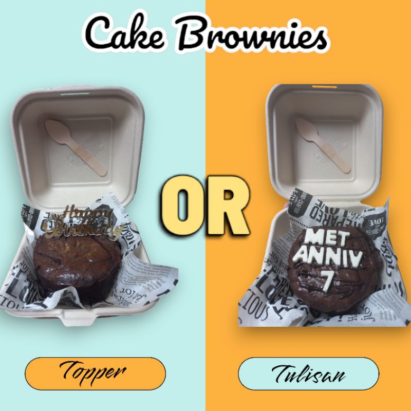 Cake brownies fudgy / cake bento brownies