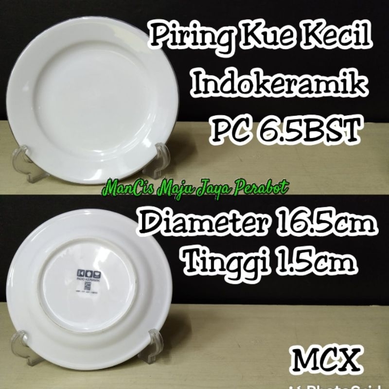piring kue piring ceper Indo keramik 6.5 BST
