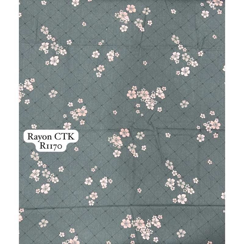 Rayon Motif Bunga | Rayon Motif Bunga Kecil | Kain Katun Rayon