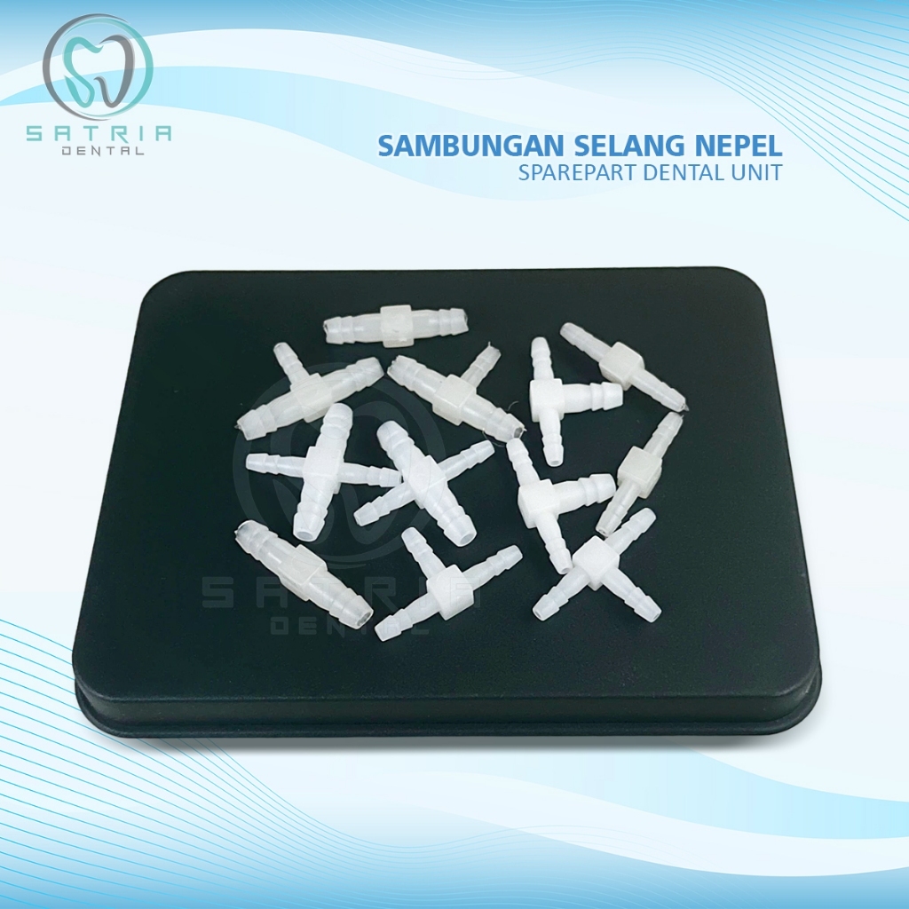 Sambungan Selang Naple Nepel Plastik Connector Pipe Fitting Dental Chair Parts
