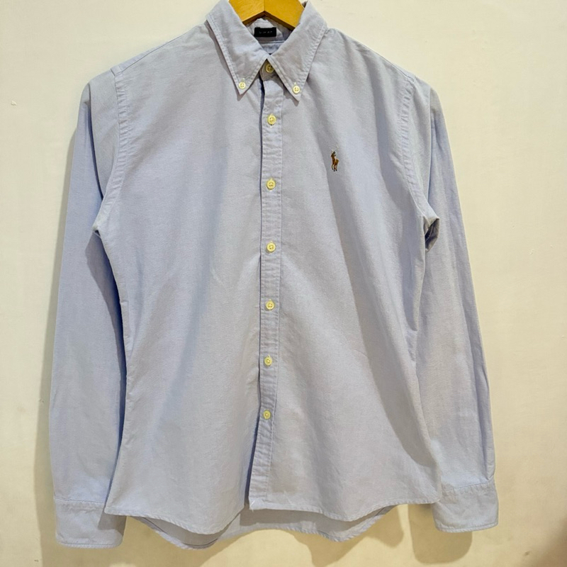 Polo Ralph Lauren Kemeja Slim Fit Blue Denim Oxford Preloved