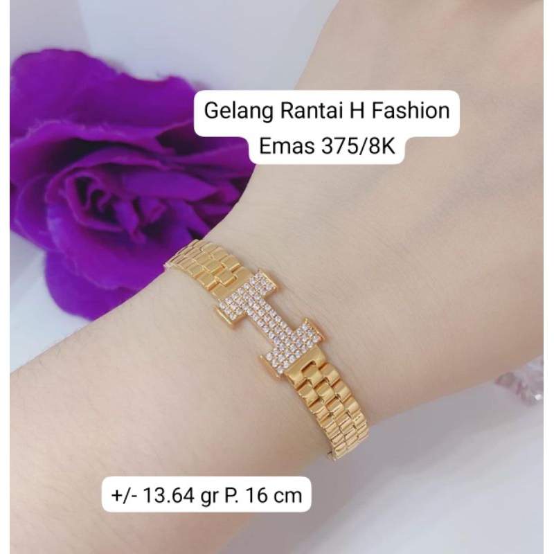 Gelang Fashion Plat 375/8K