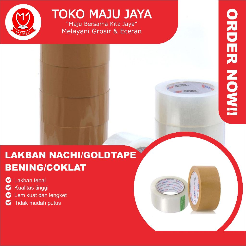 

LAKBAN NACHI/GOLDTAPE BENING/COKLAT (Roll)