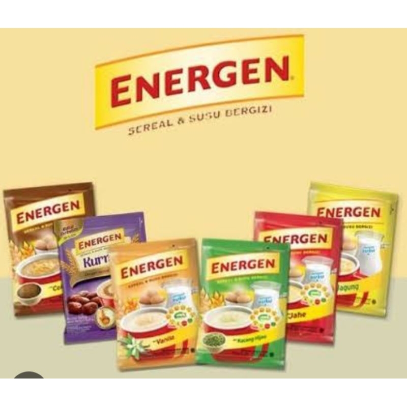 

Energen minuman sereal dengan berbagai macam rasa 1 renceng isi 10pcs