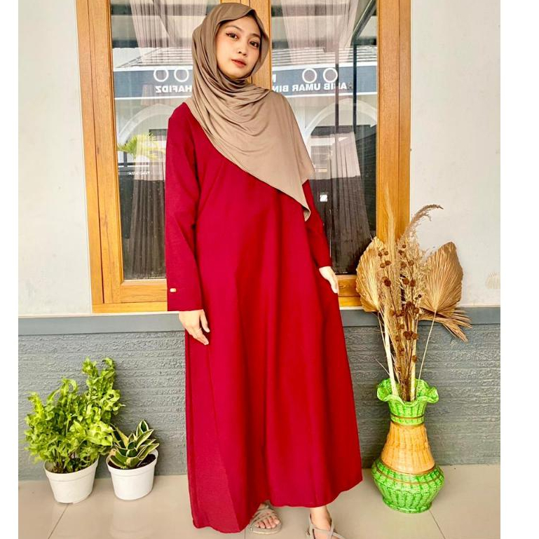 PROMO Abaya Hitam Polos Wanita Abaya Turkey Baju Umroh Wanita