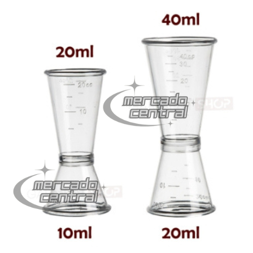 Gelas Jigger Takar Gula Syrup Minuman Measuring Cup Acrylic Gelas Takar Bartender Barista