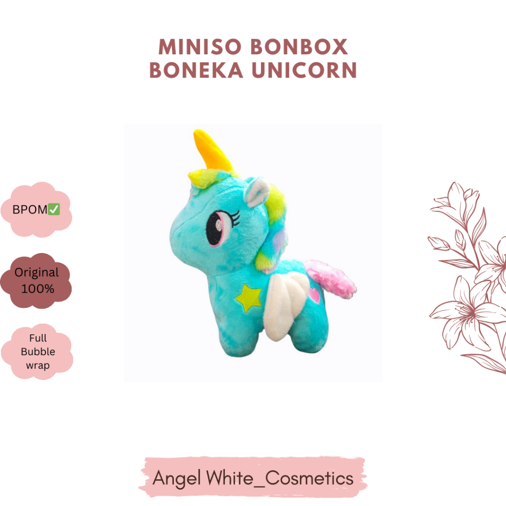 MINISO BONBOX MAINAN BONEKA UNICORN