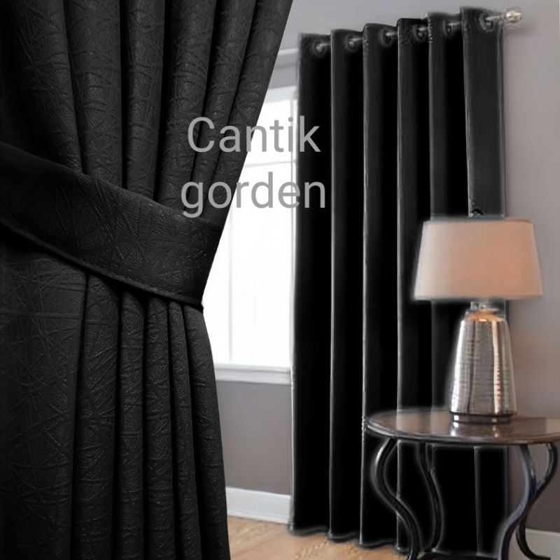 Cantik Gorden Blackout Polos Premium Import Gordyn Jendela Horden Kamar Minimalis Panjang Pendek
