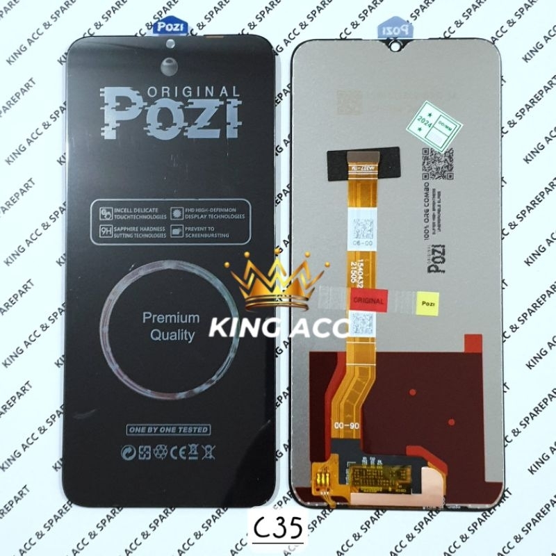 POZI LCD TOUCHSCREEN REALME C35 / NARZO 50A PRIME  POZI