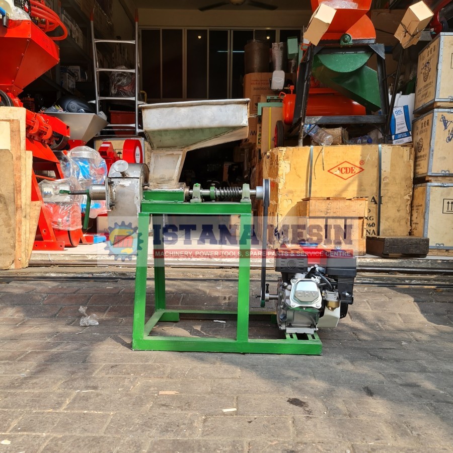 MESIN GILINGAN BUMBU 6" CABAI JAHE LENGKUAS STAINLESS COMPLETE MESIN