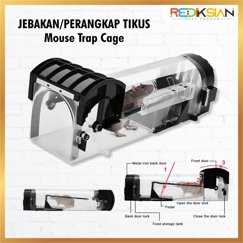Jebakan Perangkap Tikus Mouse Trap Cage | TaffHOME Jebakan Tikus | Jebakan Pembasmi Tikus