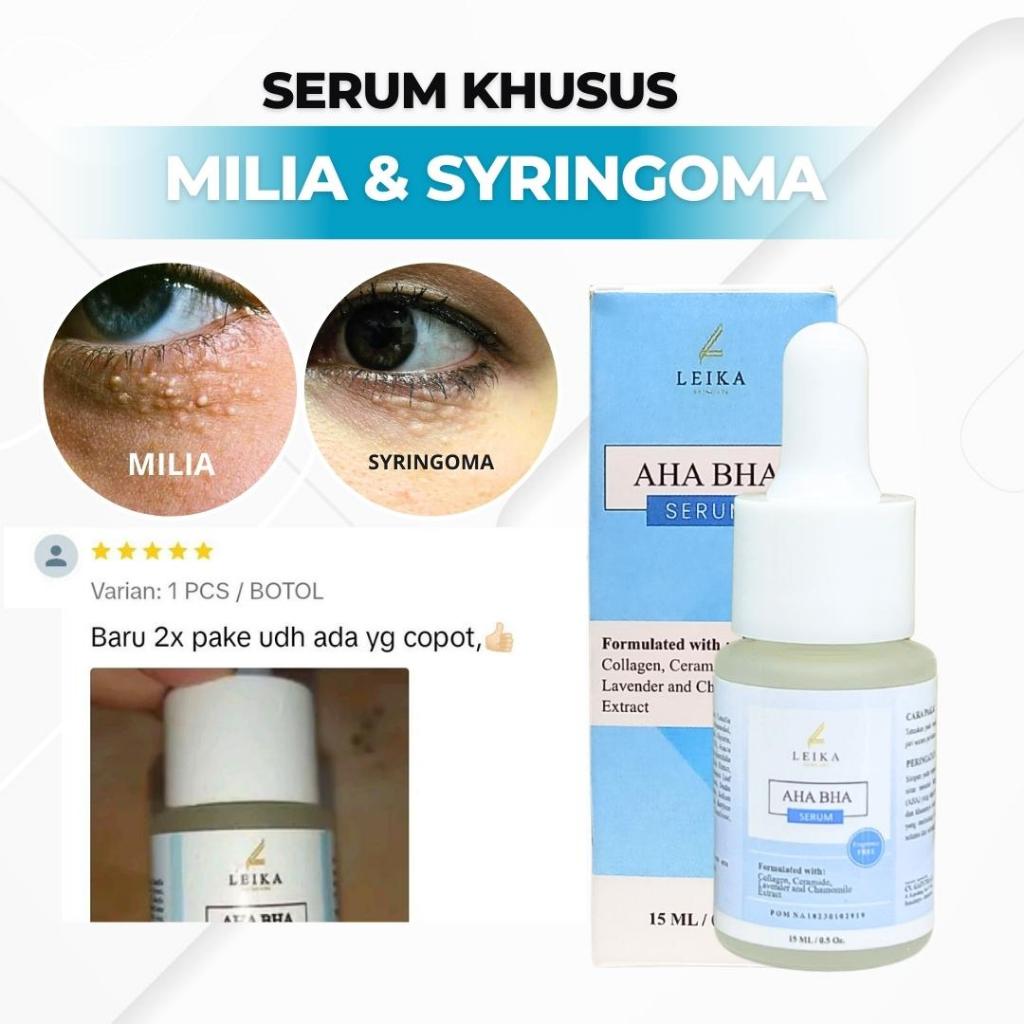 SERUM KHUSUS SYRINGOMA DAN MILIA Serum yang di formulasikan khusus untuk mengatasi syringoma dan mil