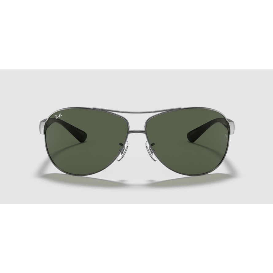 KACAMATA RAYBAN RB 3386 GUN METAL 004/71 GREEN ORIGINAL