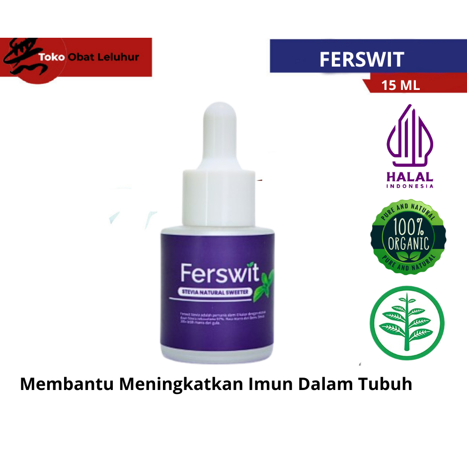 

Ferswit Pemanis Alami Daun Stevia Cair 15 ML