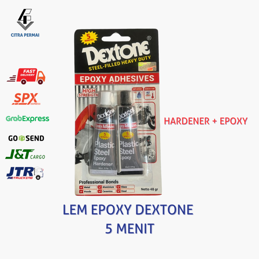 LEM EPOXY DEXTONE 5 MENIT /  LEM EPOXY DEXTONE / LEM BESI KAYU KERAMIK / LEM SERBAGUNA
