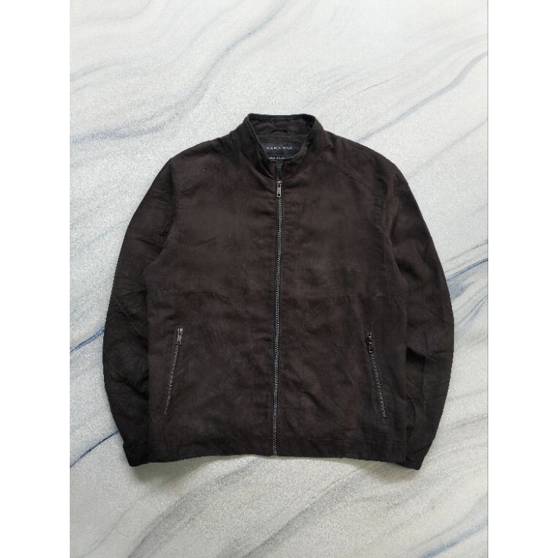 ZARA MAN SUEDE WORK JACKET