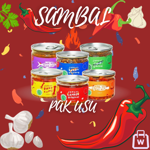 

Sambal - Sambal Khas Nusantara, Aneka Rasa Sambal Pak Usu Geprek, Baby Cumi, Ikan Gabus, Ikan Talang, Rabon Bawang, dan Ikan Teri