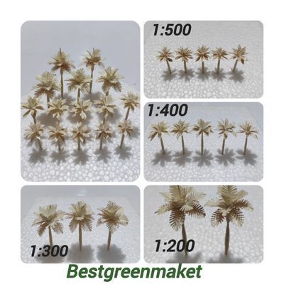 MINIATUR POHON MAKET PALM MONOKROM POHON DIORAMA ARSITEK