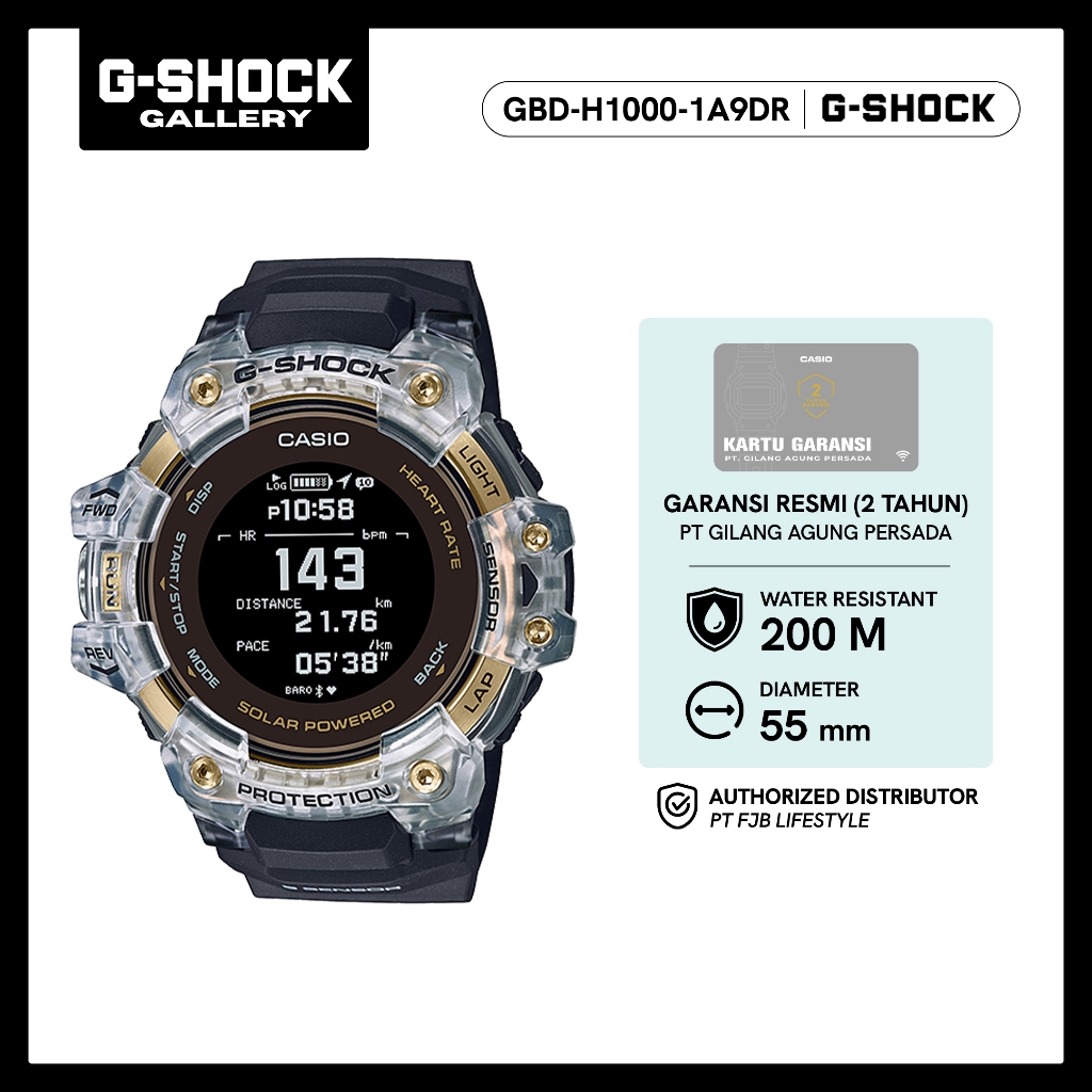 G-Shock Jam Tangan Pria Digital GBD-H1000-1A9DR