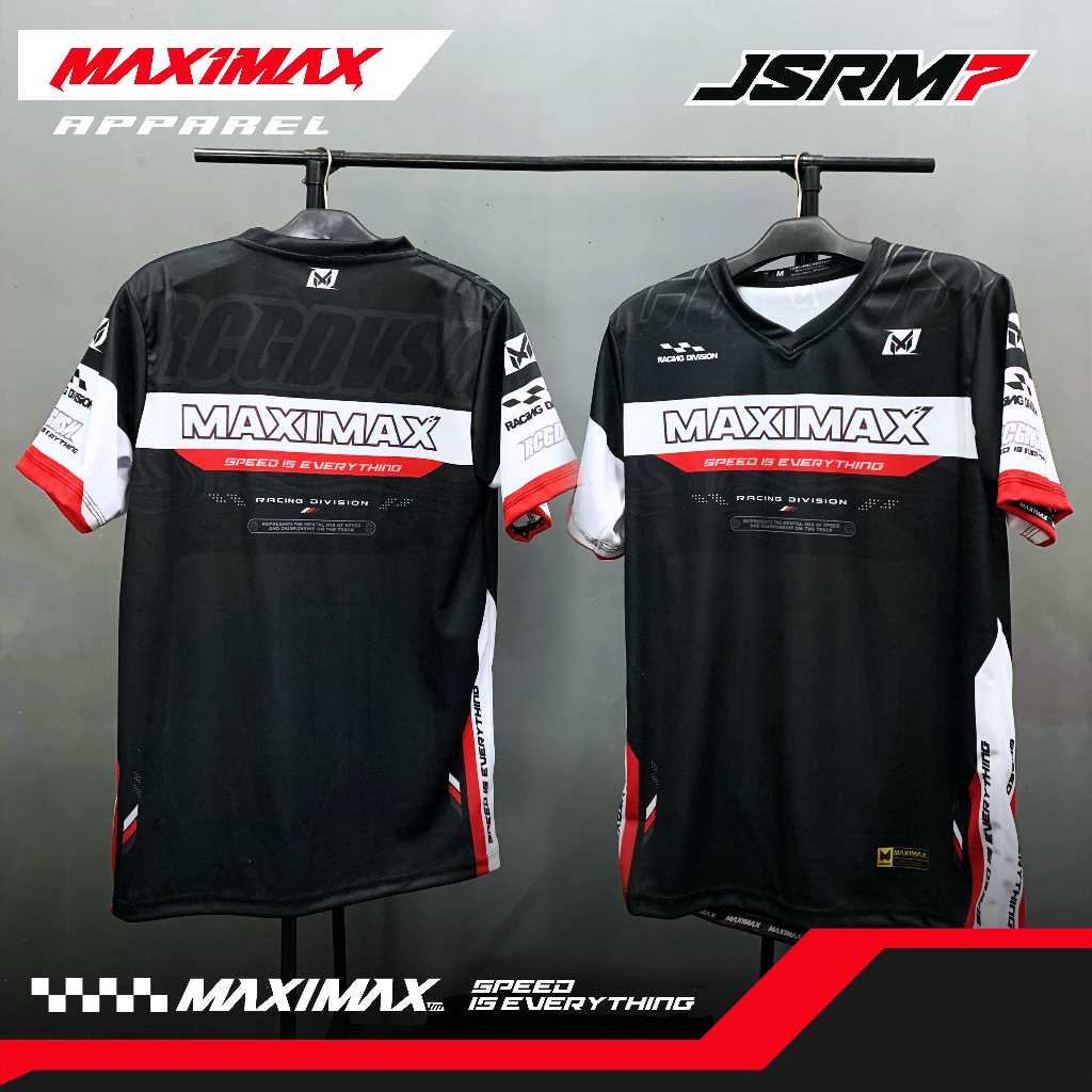 Jersey Racing Maximax V.07 | Maximax Apparel | Jersey Racing | Kaos Racing HITAM