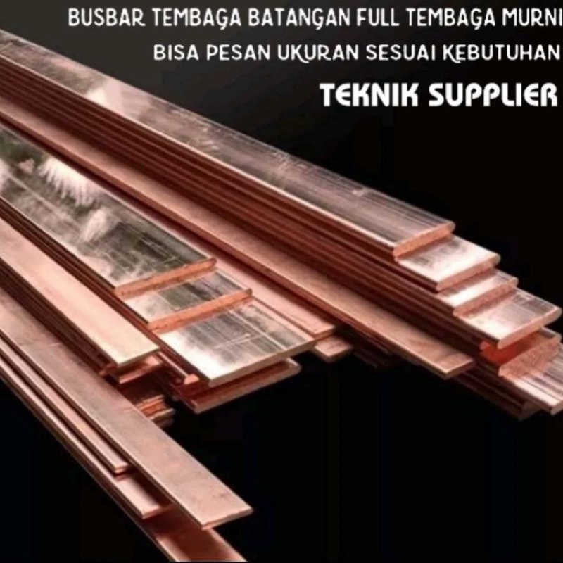 Plat Tembaga Busbar 10mm x 120mm x 300mm Busbar Plat Tembaga / strip tembaga busbar / busbar tembaga