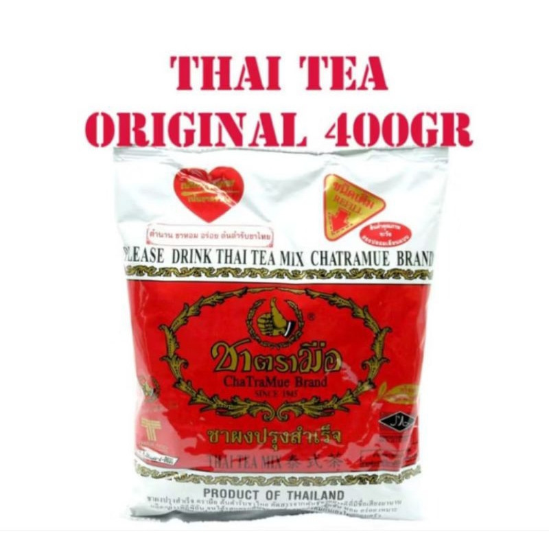 

Thai Tea asli merk No. 1 /catramue1 pack isi 400 gram