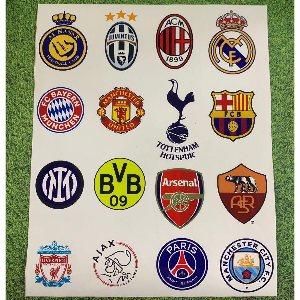 

stiker cutting club sepak bola bahan grade A dan anti air Sticker Cutting Club Bola Stiker serbaguna stiker dekorasi dekor stiker lemari stiker casing stiker mobil