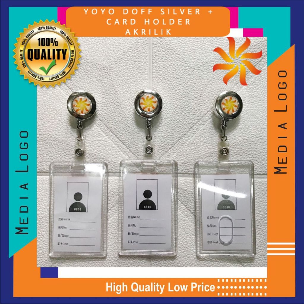 

GANTUNGAN ID CARD YOYO SILVER -LOGO BULOG