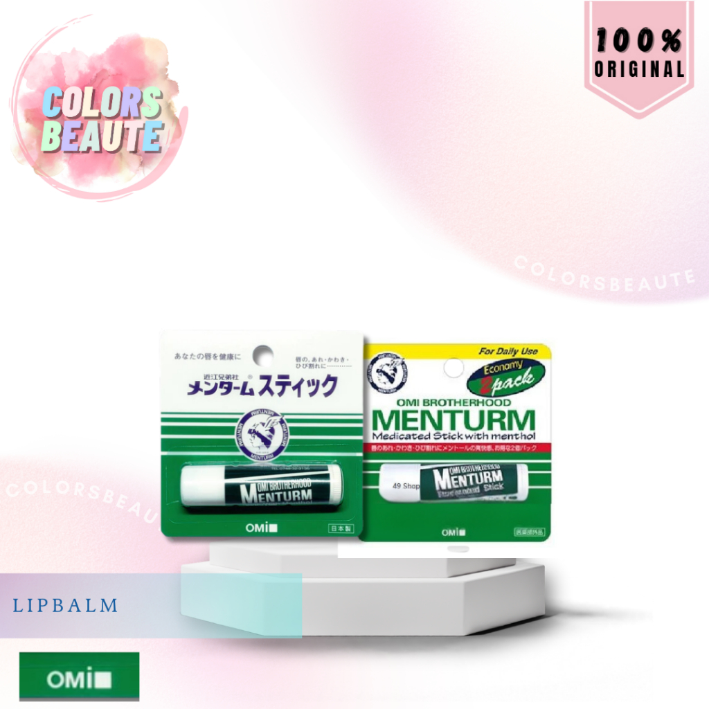 OMI Brotherhood Menturm Medicated Stick with Menthol Lip Balm 4g