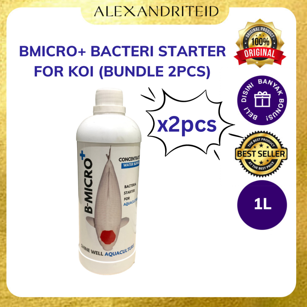 BMICRO+ (BUNDLE 2pcs) BACTERI STARTER UNTUK KOI 1L
