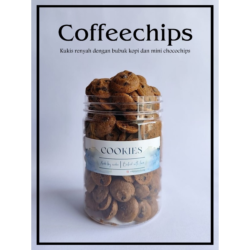 

Coffeechips Cookies / Kue Kering Kopi dengan Chocochips Mini (Medium Size)