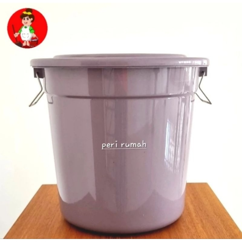 Ember Plastik Tutup Tempat Air Tempat Sampah 30 Liter
