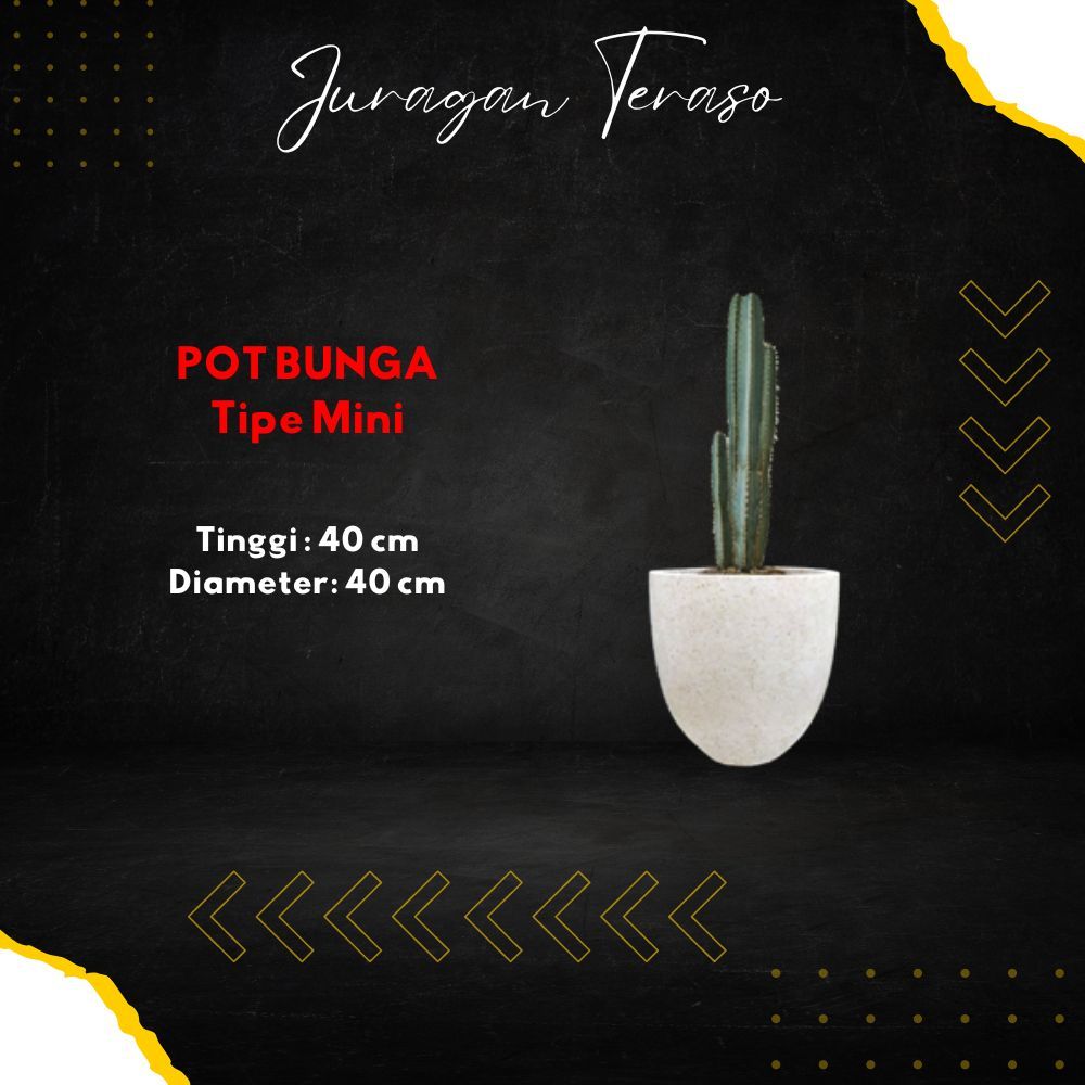 JURAGAN TERASO | POT CANTIK AESTHETIC | POT DEKORASI TAMAN TERAZZO | TIPE MINI